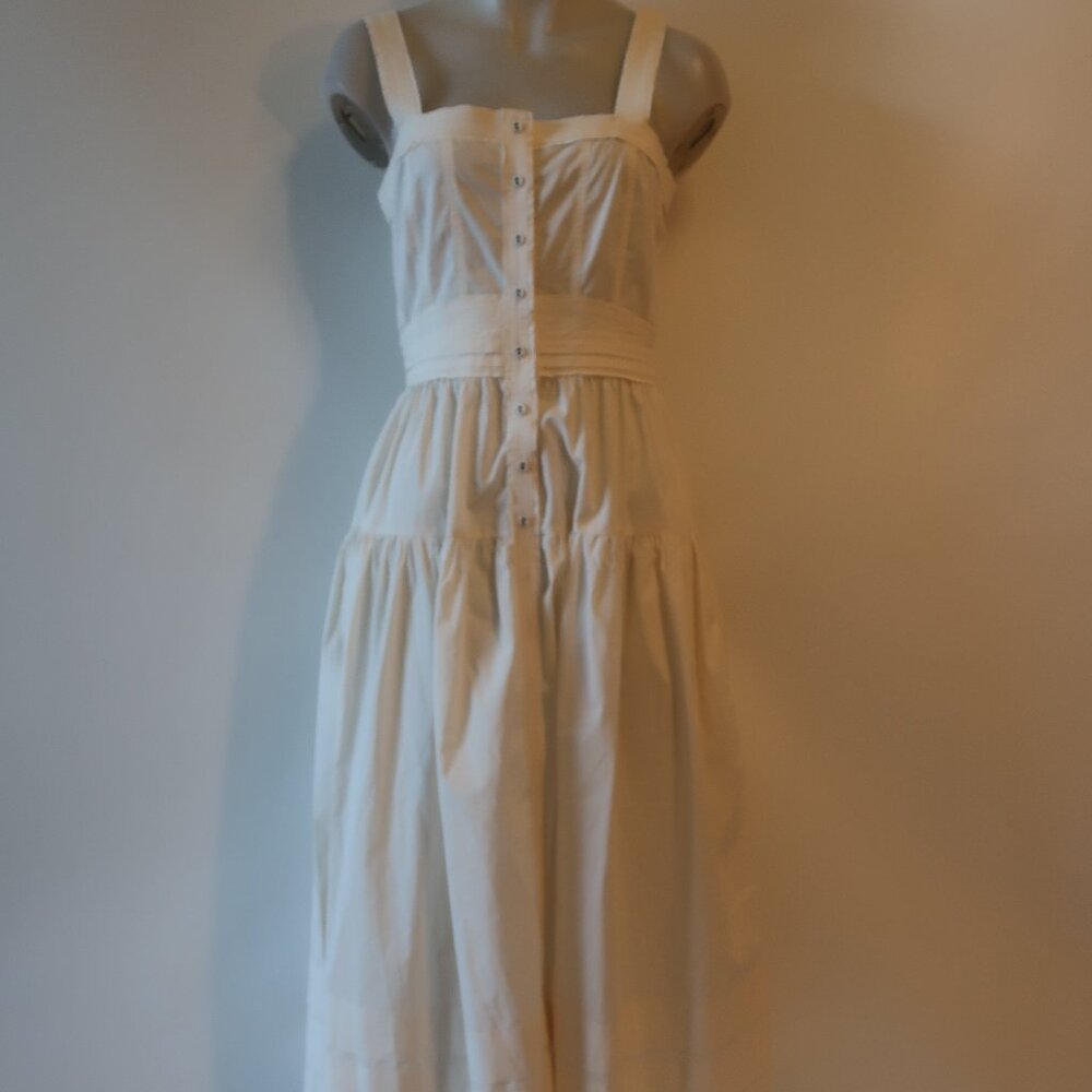 Ulla Johnson Cream Button-Front Maxi Dress - Picture 1 of 14